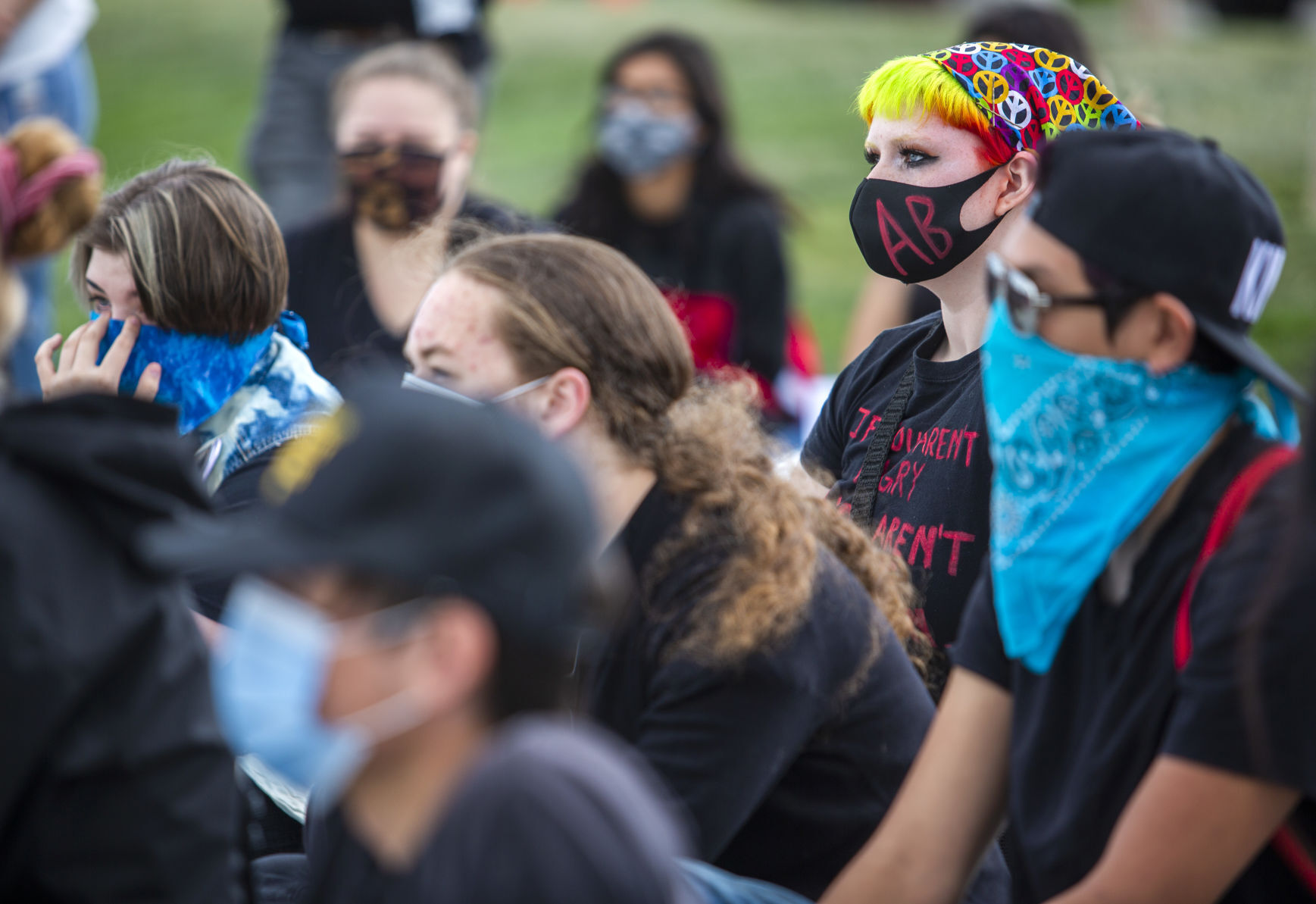 Citizens gather to protest police brutality